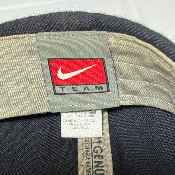 Vintage Yankee Baseball Hat Cap Team Nike Hook Loop Strap Sticker under Brim - Picture 5 of 10